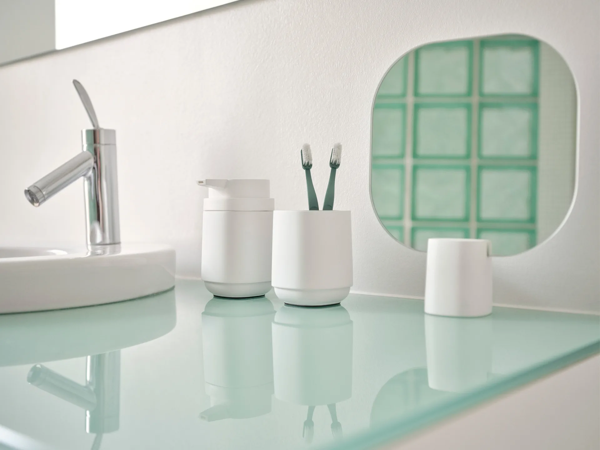 Time soap dispenser 13 cm, White Zone Denmark
