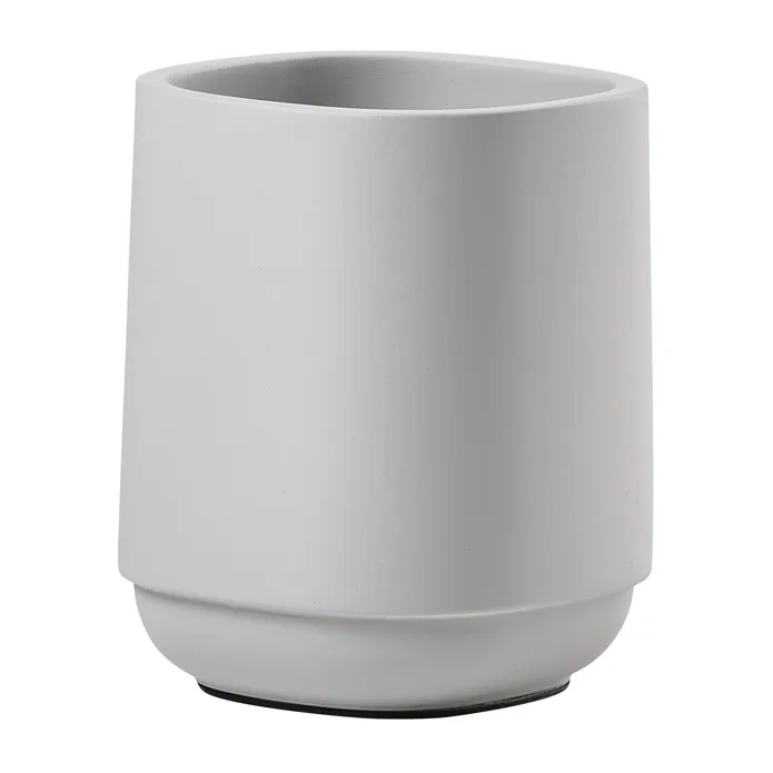 Time toothbrush mug 9.8 cm, Soft grey Zone Denmark