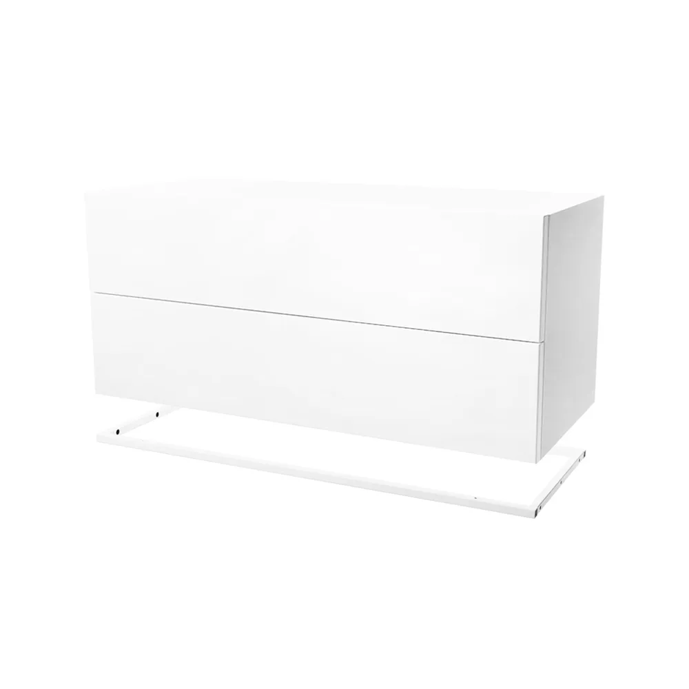Molto 840 drawer module, White including white metal frame Zweed