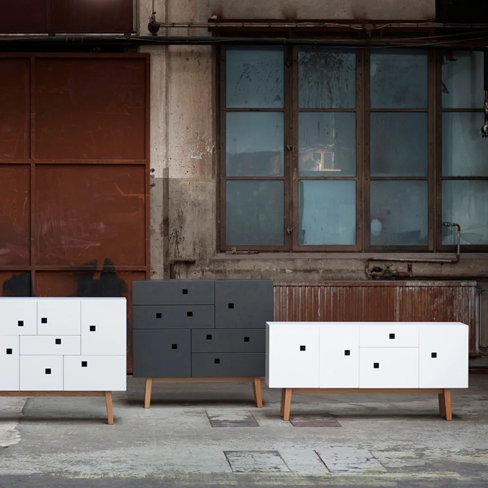 Peep C1 cabinet, White. retro. oak stand Zweed