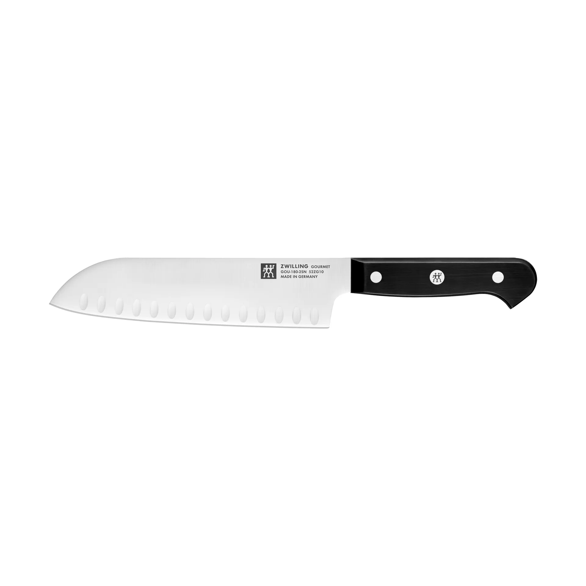 Zwilling Gourmet santoku knife 18 cm, Black-stainless steel Zwilling